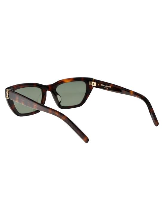 25FW 생로랑 안경 SL M127 F 003 SUNGLASSES 003 HAVANA HAVANA GREEN - SAINT LAURENT
