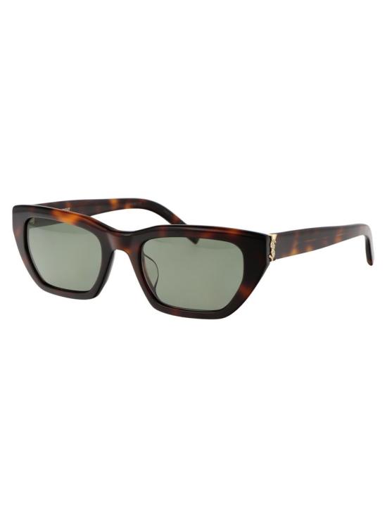 25FW 생로랑 안경 SL M127 F 003 SUNGLASSES 003 HAVANA HAVANA GREEN - SAINT LAURENT