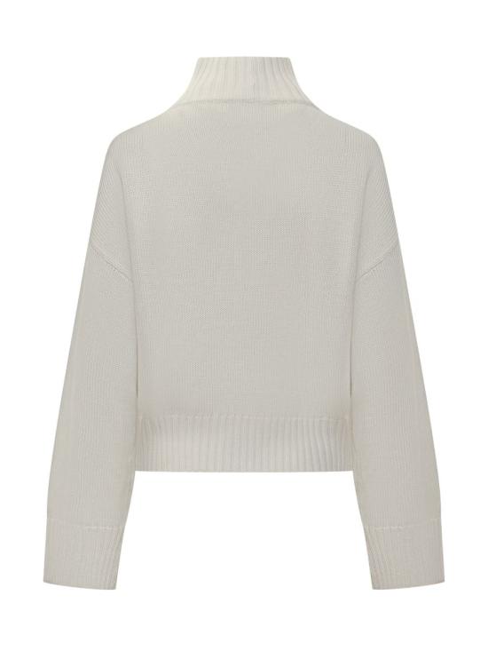 25FW 파비아나 필리피 리브드 모크 넥 스웨터  MAD215F104L558 25 WHITE - FABIANA FILIPPI
