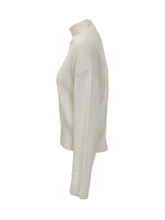 25FW 파비아나 필리피 리브드 모크 넥 스웨터  MAD215F104L558 25 WHITE - FABIANA FILIPPI