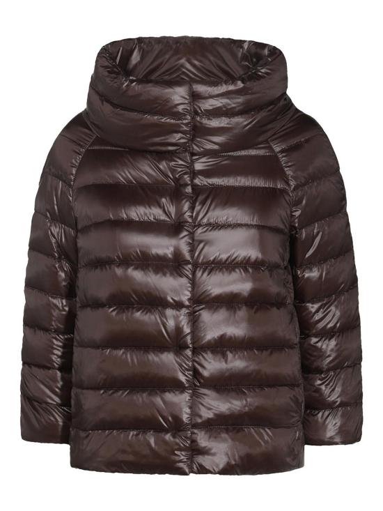 25FW 에르노 소피아 레귤러 핏 케이프 다운 자켓 PI0046DIC12017Z8800 Brown