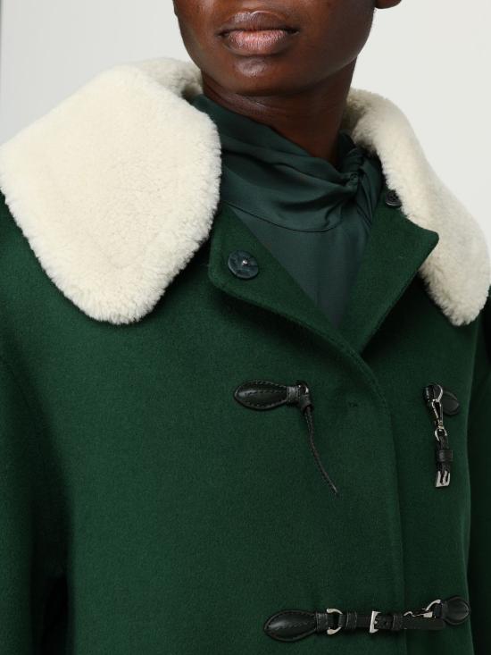 25FW 에르마노 설비노 코트 D476D318SHGVJ 95918 Green - ERMANNO SCERVINO