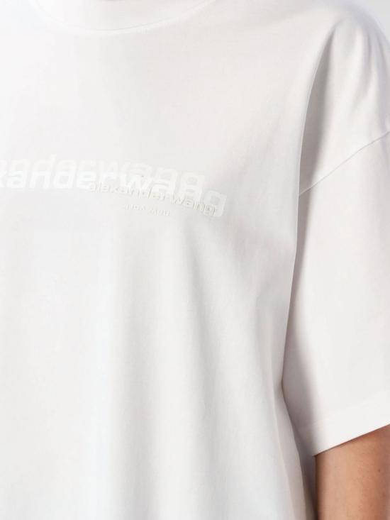 25FW 알렉산더 왕 반팔 티셔츠 UCC3251847 120 White - ALEXANDER WANG