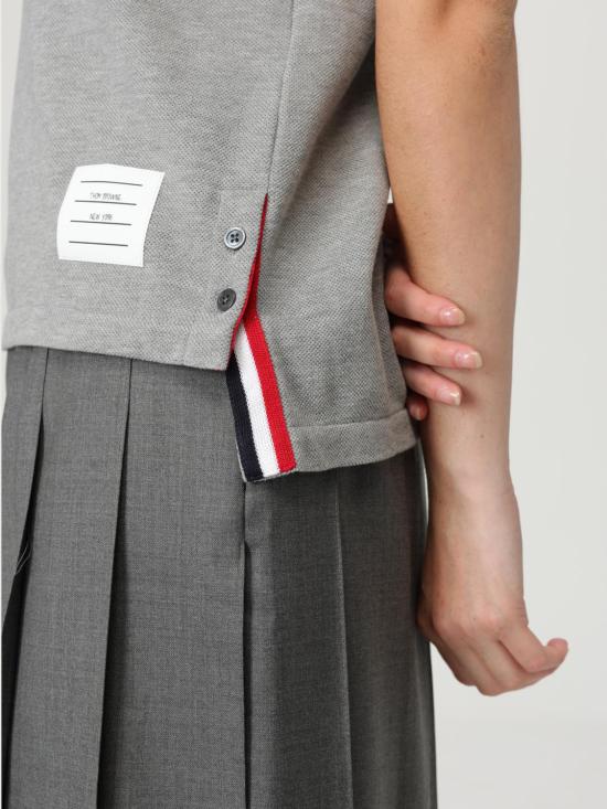 25FW 톰브라운 반팔 티셔츠 FJS013A00050 055 Grey - THOM BROWNE