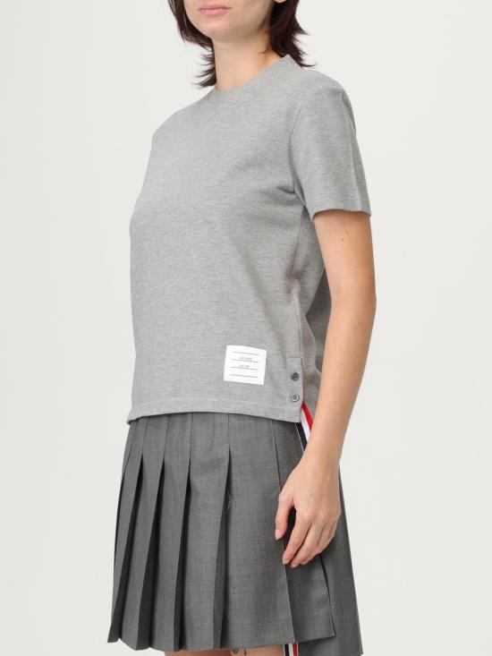 25FW 톰브라운 반팔 티셔츠 FJS013A00050 055 Grey - THOM BROWNE