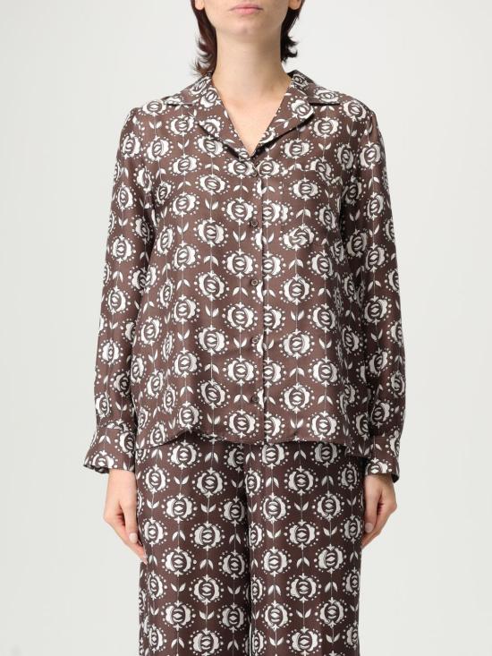 25FW 위켄드막스마라 블라우스 2525116061600 001 Brown