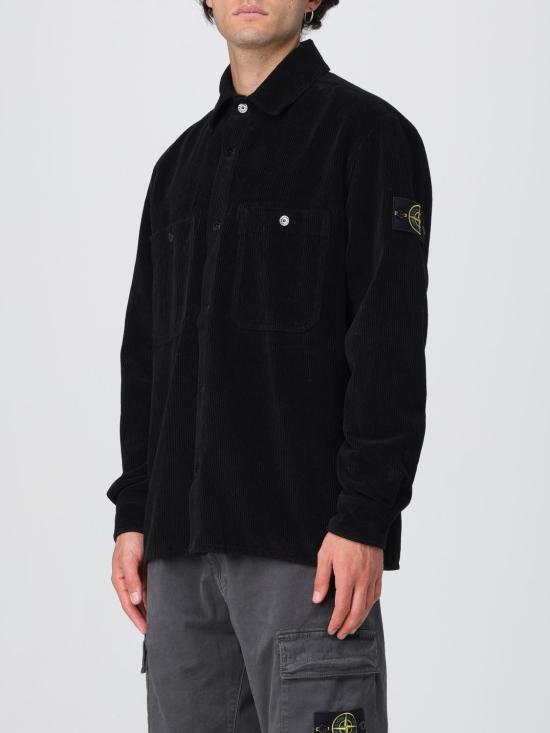 25FW 스톤 아일랜드 긴팔 셔츠 1200012S0212 V0029 Black - STONE ISLAND