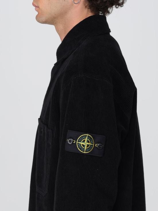 25FW 스톤 아일랜드 긴팔 셔츠 1200012S0212 V0029 Black - STONE ISLAND