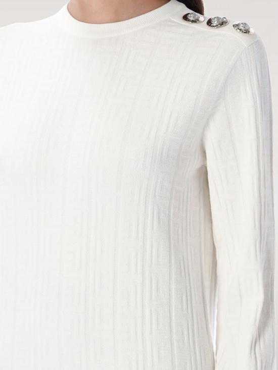 25FW 발망 스웨터 FF1KD090KI63 0KA Ivory - BALMAIN