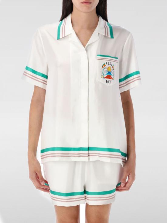 25FW 카사블랑카 블라우스 WPF25SH2000 7 White