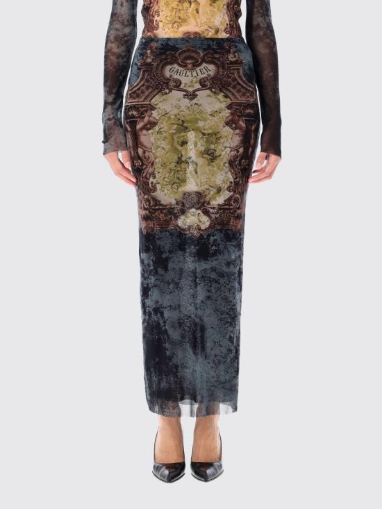 25FW 장 폴 고티에 롱 스커트 2503WSK005M006P 005740 Multicolor