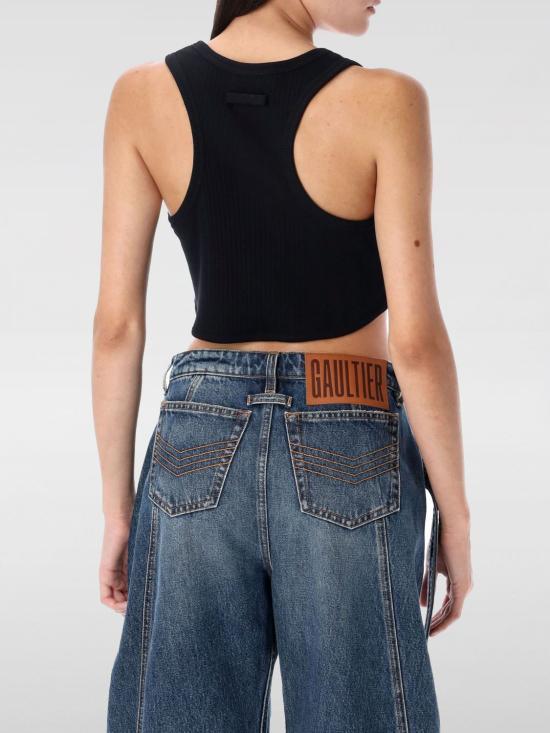 25FW 장 폴 고티에 민소매 티셔츠 BR013J014 00 Black - JEAN PAUL GAULTIER