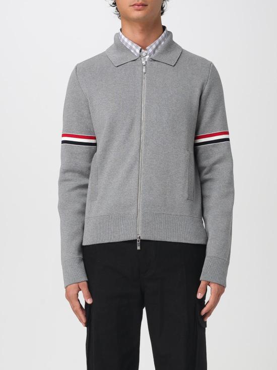 25FW 톰브라운 집업 니트 MKJ076AY3007 055 Grey