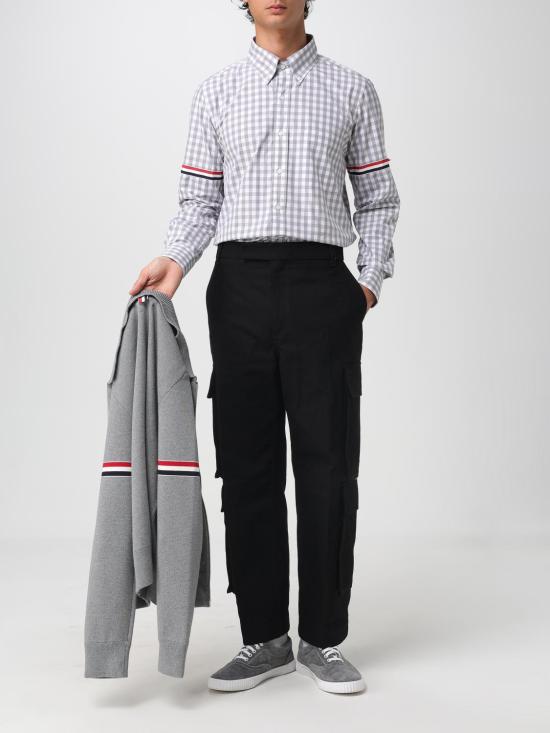 25FW 톰브라운 집업 니트 MKJ076AY3007 055 Grey - THOM BROWNE