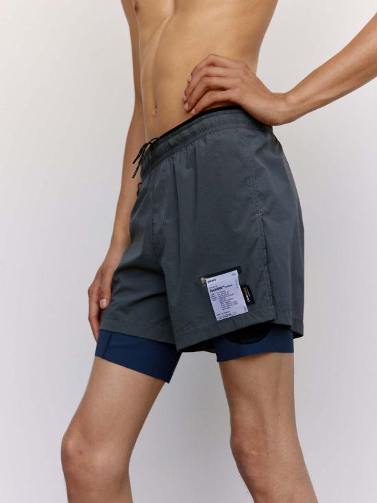  새티스파이 숏팬츠 Satisfy Stone Cordura Tech Silk 8인치 반바지 - SATISFY