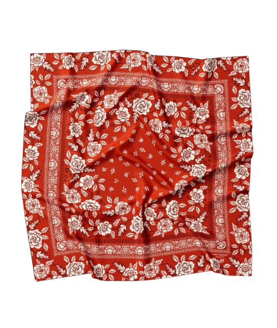  Lola 머플러/스카프 롤라 실크 트윌 스카프 레드 핫 로지