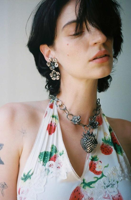  유한왕 이어링 플로럴 이어핀 - YUHAN WANG