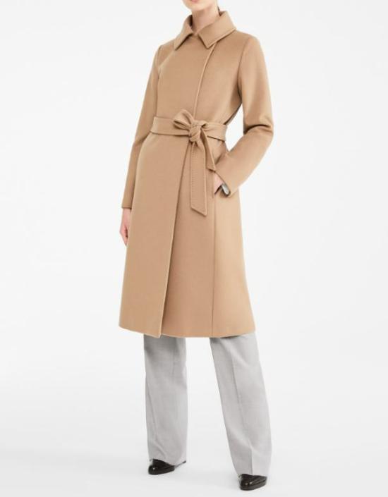 25FW 막스마라 버진 울 드랩 코트  2526016172600006 CAMMELLO Brown - MAX MARA