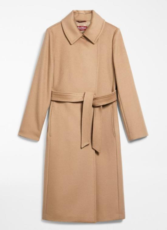 25FW 막스마라 버진 울 드랩 코트  2526016172600006 CAMMELLO Brown