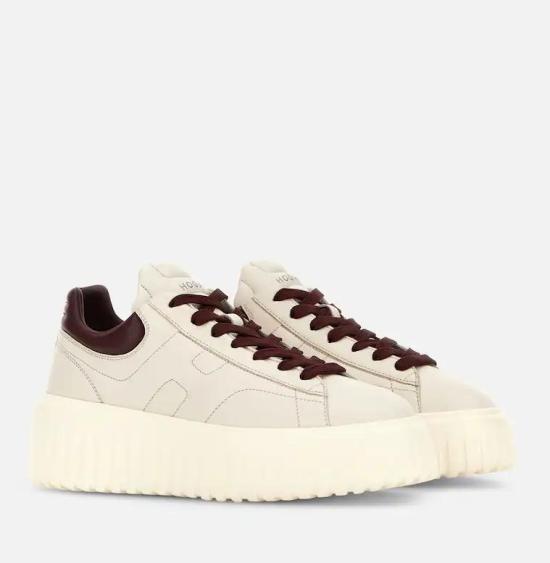 25FW 호간 H-스트라이프 스니커즈  HXW6450FC60LE90MA60MA6 Beige - HOGAN