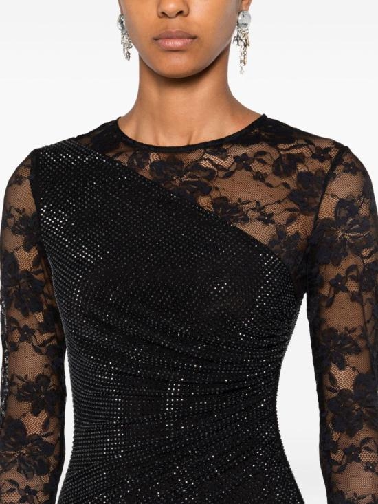 25FW 셀프 포트레이트 롱 원피스 100XA B BLACK MULTICOLOR - SELF PORTRAIT