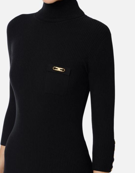 25FW 엘리자베타프랜치 미디 원피스 AM23B56E2110 Nero Black - ELISABETTA FRANCHI