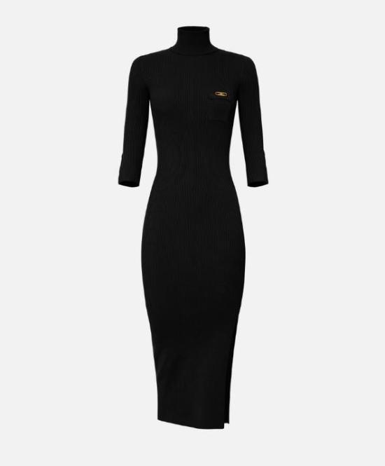 25FW 엘리자베타프랜치 미디 원피스 AM23B56E2110 Nero Black