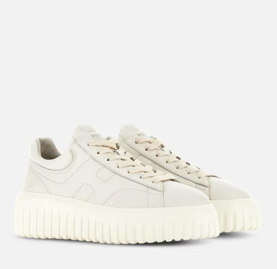 25FW 호간 H-스트라이프 스니커즈  HXW6450FC60LE9B013B013 YOGURT - HOGAN