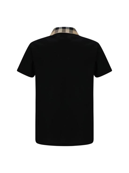 26SS 버버리 코튼 폴로 셔츠  8071620 A1189 Black - BURBERRY
