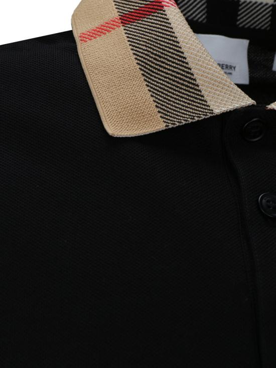 26SS 버버리 코튼 폴로 셔츠  8071620 A1189 Black - BURBERRY