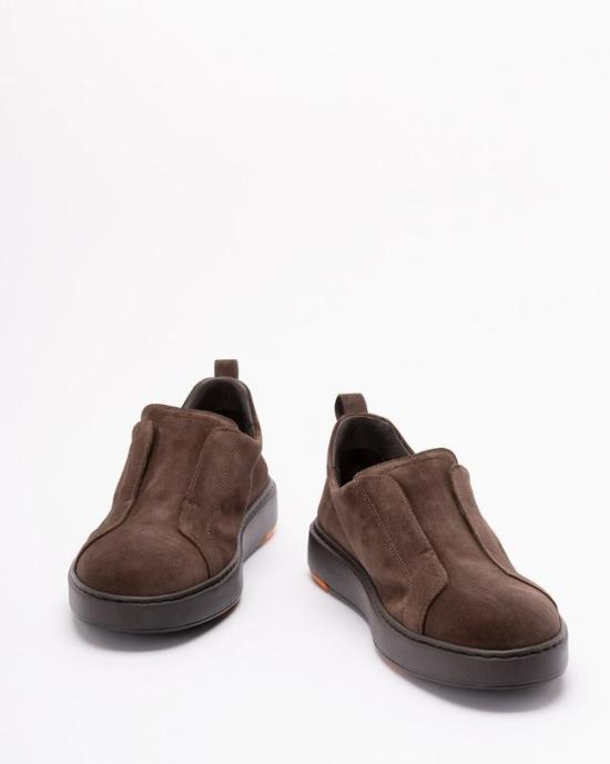 25FW 산토니 스니커즈 MBCD21995SMOTSEYT50BROWN - SANTONI