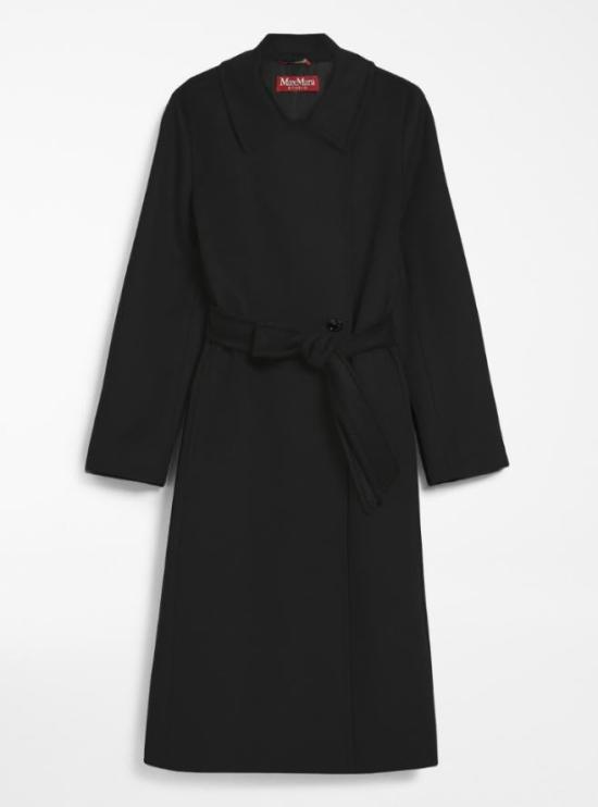 25FW 막스마라 버진 울 드랩 코트  2526016172600013 NERO Black