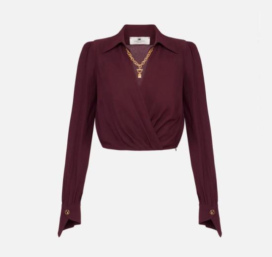 25FW 엘리자베타프랜치 블라우스 CAT0256E2EA4 Merlot Red
