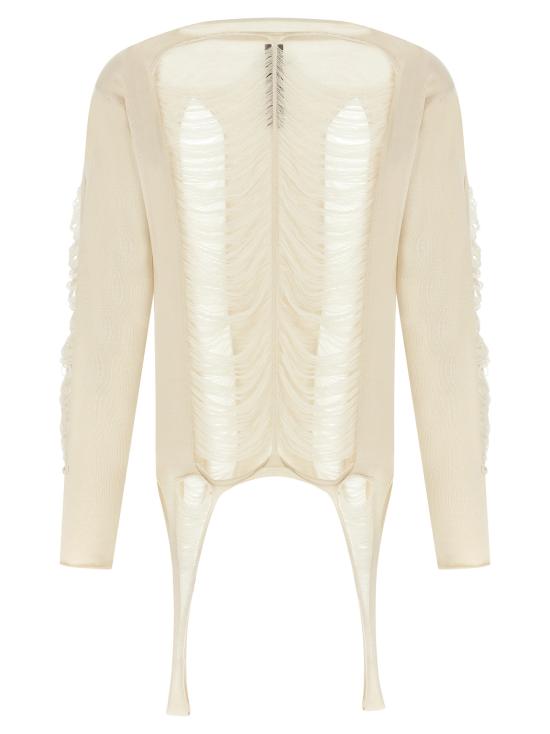 25SS 릭 오웬스 스웨터 RR01E5671KGRIDM41 White