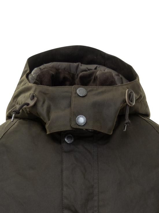 25FW 바버 왁스 코튼 후드 자켓  MWX2347MWX BR91 DARK BROWN MIDNIGHT OAK - BARBOUR