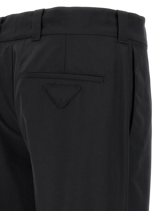25FW 프라다 스트레이트 팬츠 SPH257S23113L5F0002 Black - PRADA