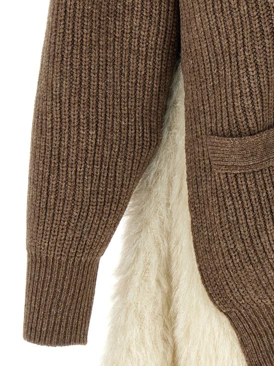  언더커버 가디건 UC2D1903GRAYBROWN Brown - UNDERCOVER