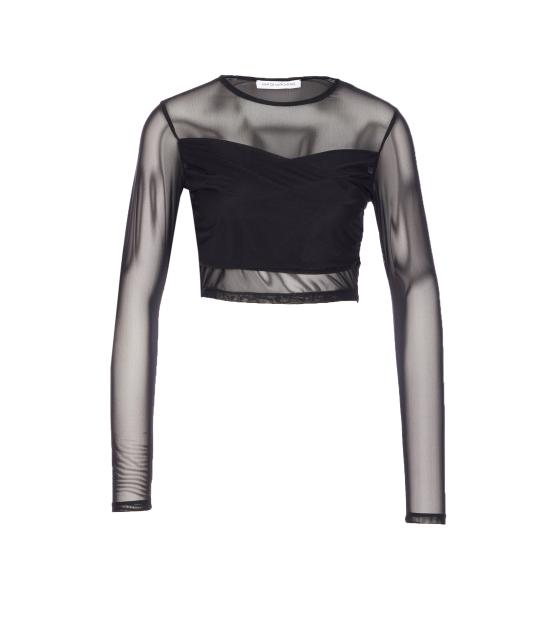 25FW 마 데 마가리타스 긴팔 티셔츠 MMABW01360 NE01 Black