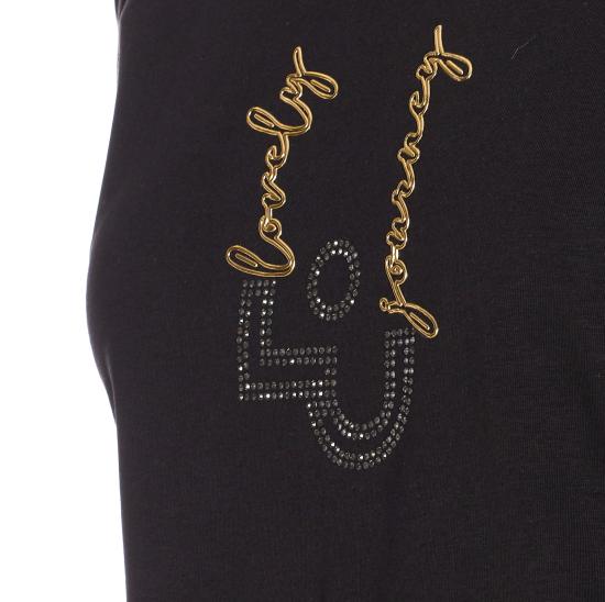 25FW 리우조 긴팔 티셔츠 TF5169JS003 M9910 Black - LIU JO