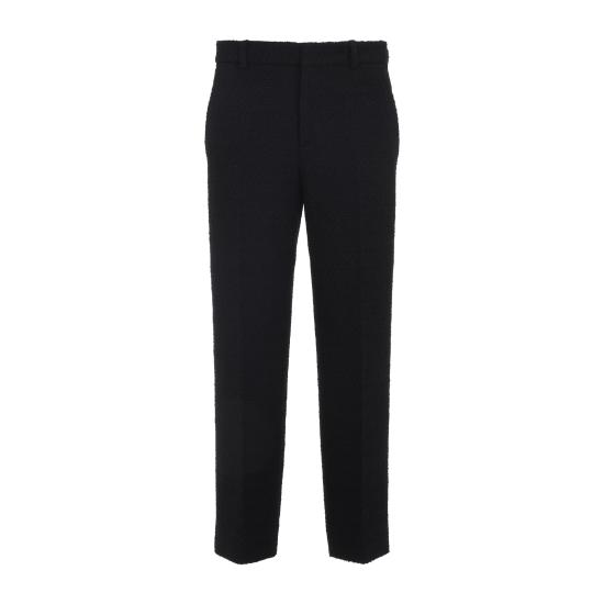 25FW 구찌 울 부클레 팬츠 837421 Z7ATM 1000 BLACK - GUCCI