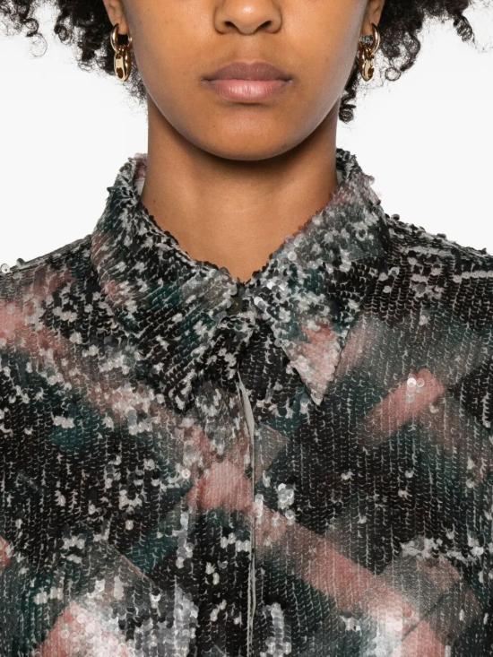 25FW 드리스 반 노튼 블라우스 0107632316 605 BOTTLE - DRIES VAN NOTEN