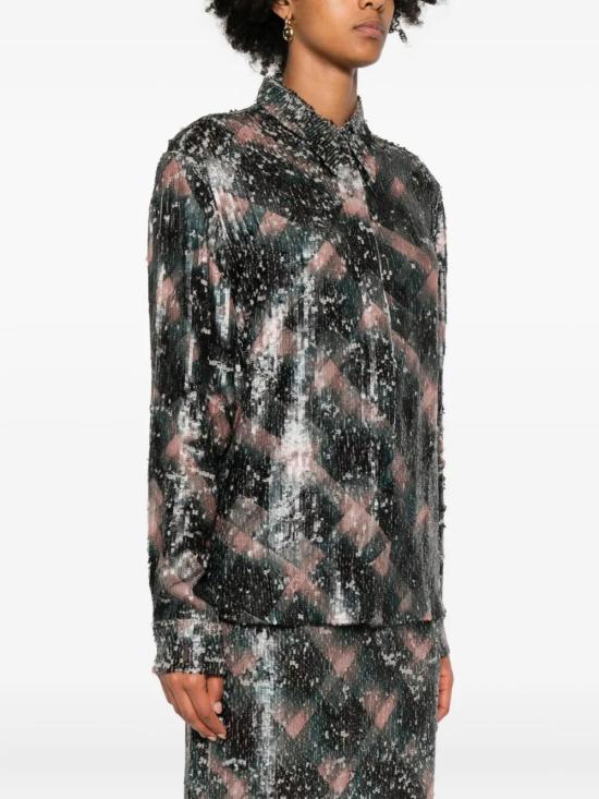 25FW 드리스 반 노튼 블라우스 0107632316 605 BOTTLE - DRIES VAN NOTEN