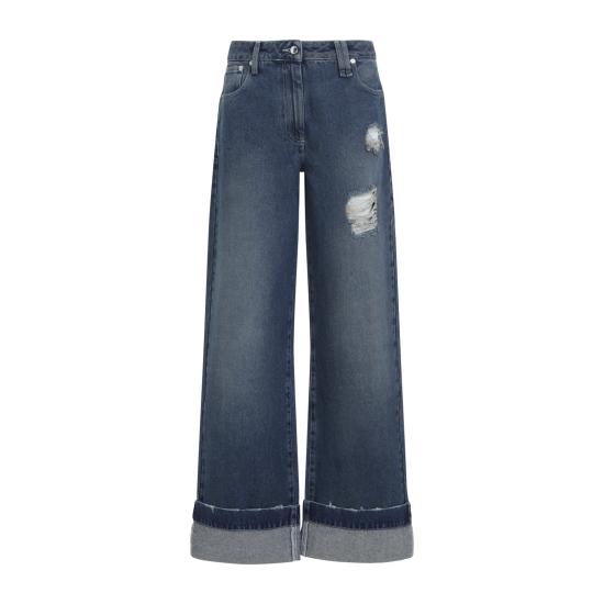 25FW 시몬로샤 데님 팬츠 4164 1231D DISTRESSED BLUE - SIMONE ROCHA