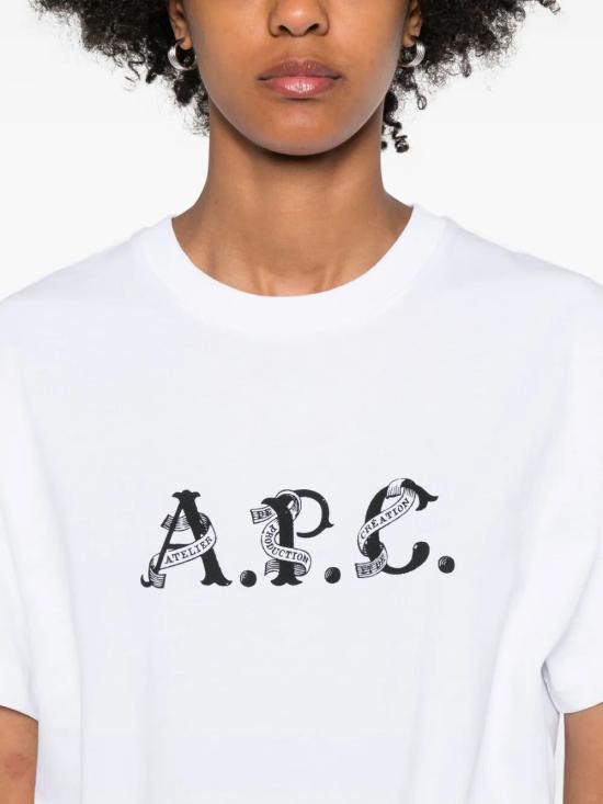 25FW 아페쎄 반팔 티셔츠 COHGS M26543 AAB WHITE - A.P.C.