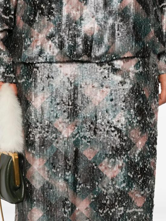 25FW 드리스 반 노튼 미디 스커트 0108712316 605 BOTTLE - DRIES VAN NOTEN