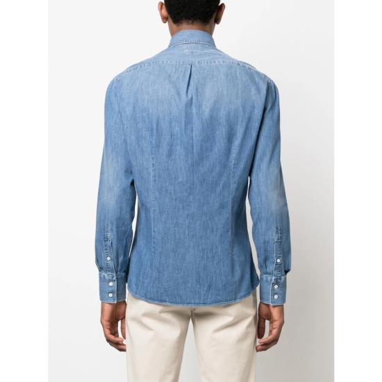 25FW 브루넬로 쿠치넬리 셔츠 MH1921718 C8333 BLUE - BRUNELLO CUCINELLI