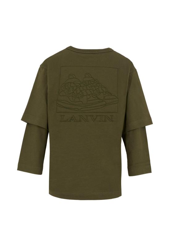 25FW [키즈] 랑방 티셔츠 N30286 665 GREEN - LANVIN