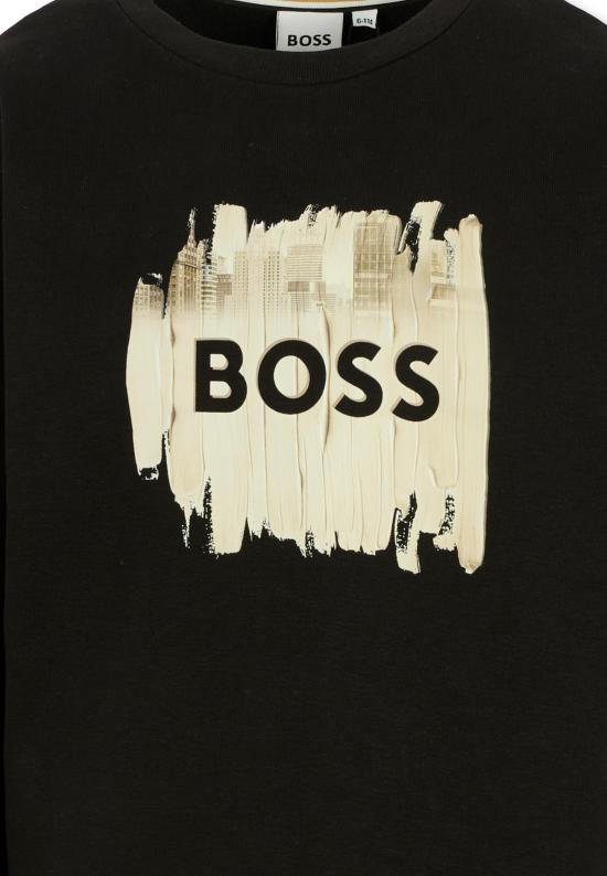 25FW [키즈] 보스 니트/스웻셔츠 J52356 09B BLACK - BOSS