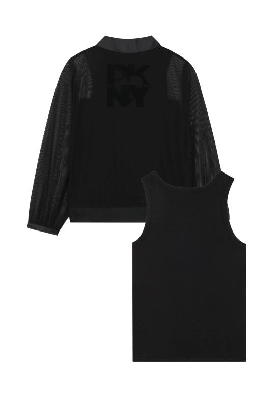 25FW [키즈] 디케이엔와이 셔츠 D62352 09B BLACK - DKNY