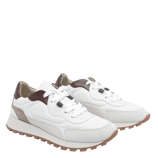 25FW 브루넬로 쿠치넬리 스니커즈 MZGSG3028 C7592 White - BRUNELLO CUCINELLI